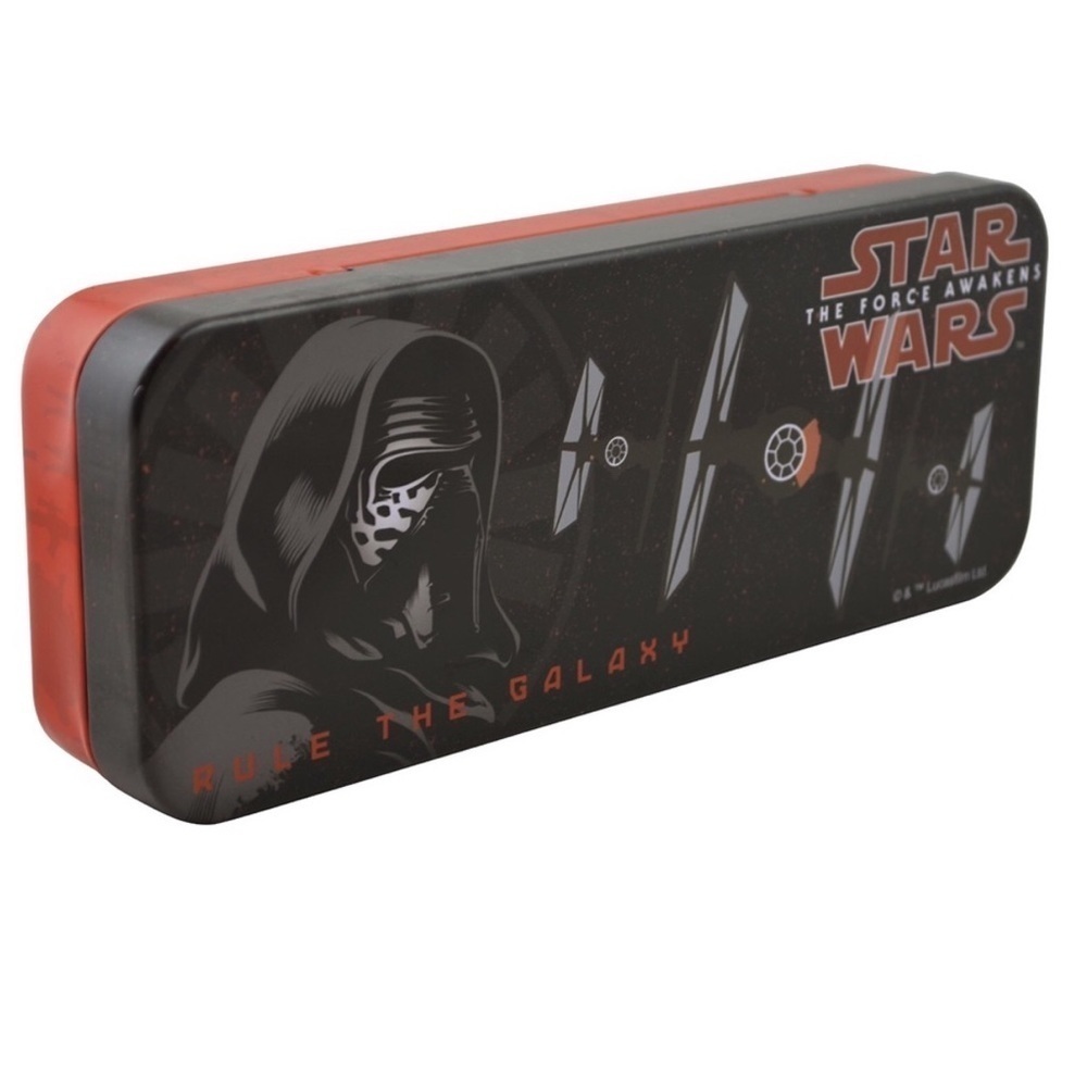 Star Wars Storage Tin Metal Box Pencil Case The Force Awakens NEW